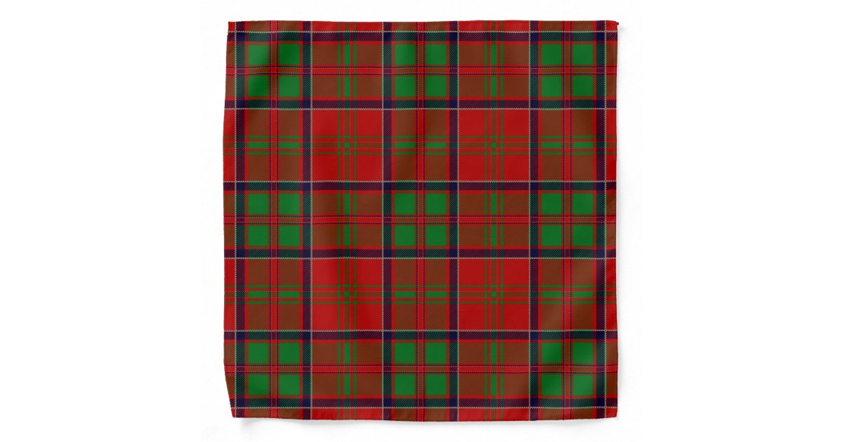Scottish Clan MacDonald of Glencoe Tartan Plaid Bandana Zazzle