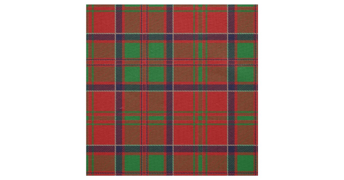 Scottish Clan MacDonald of Glencoe Tartan Plaid Fabric Zazzle