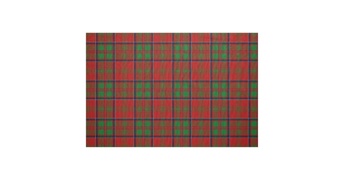 Scottish Clan MacDonald of Glencoe Tartan Plaid Fabric Zazzle