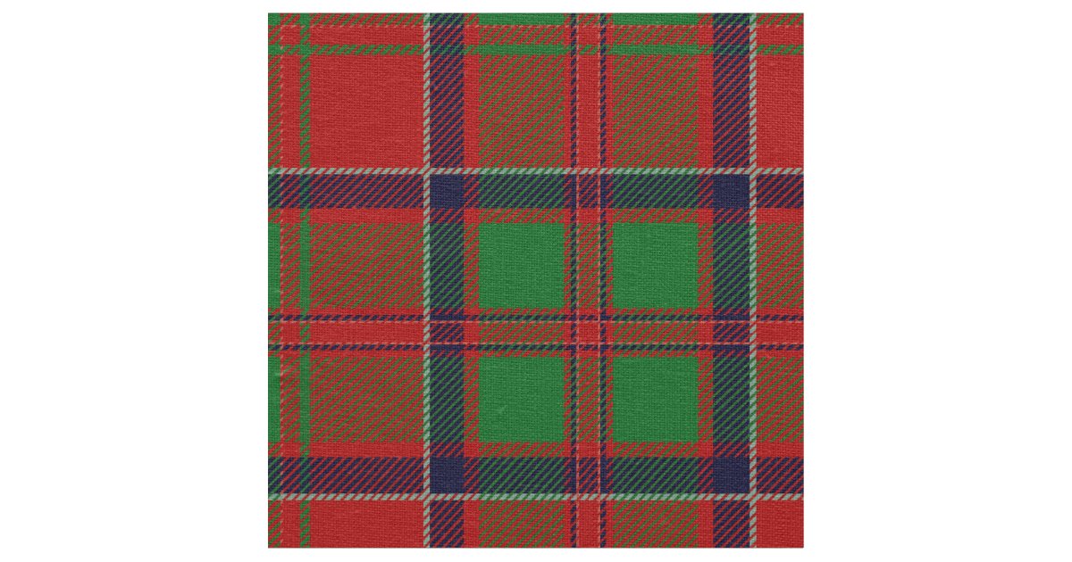 Scottish Clan MacDonald of Glencoe Tartan Plaid Fabric Zazzle