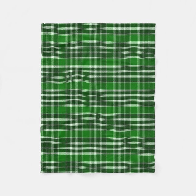 Scottish Clan MacDonald of Isles Ancient Tartan Fleece Blanket (Front)