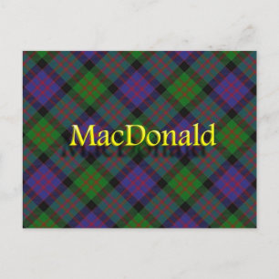 Scottish Clan MacDonald Postcard
