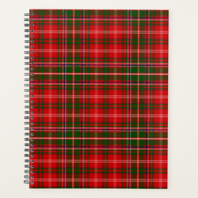 Scottish Clan MacDougall Tartan Plaid Planner (Front)