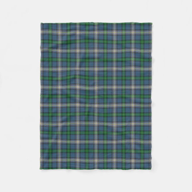 Scottish Clan MacDowall McDowell Classic Tartan Fleece Blanket (Front)