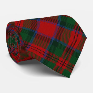 Scottish Clan MacDuff Letter M Monogram Tartan Tie