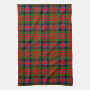 Scottish Clan MacDuff Tartan Plaid Tea Towel