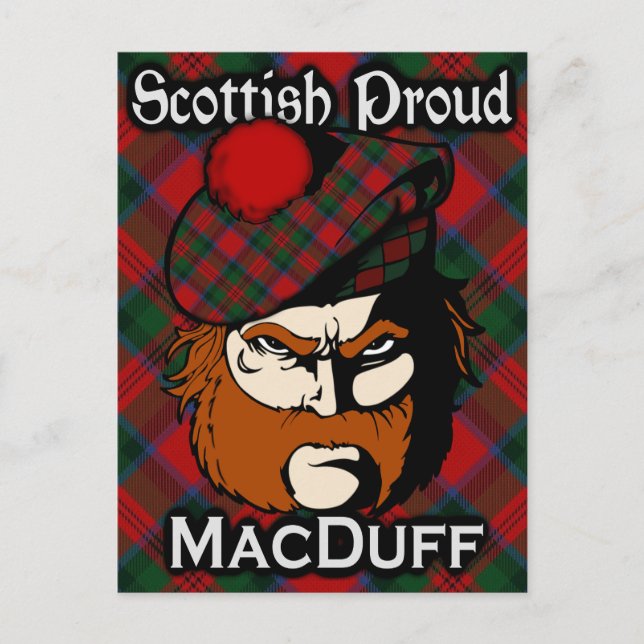 Scottish Clan MacDuff Tartan Postcard (Front)