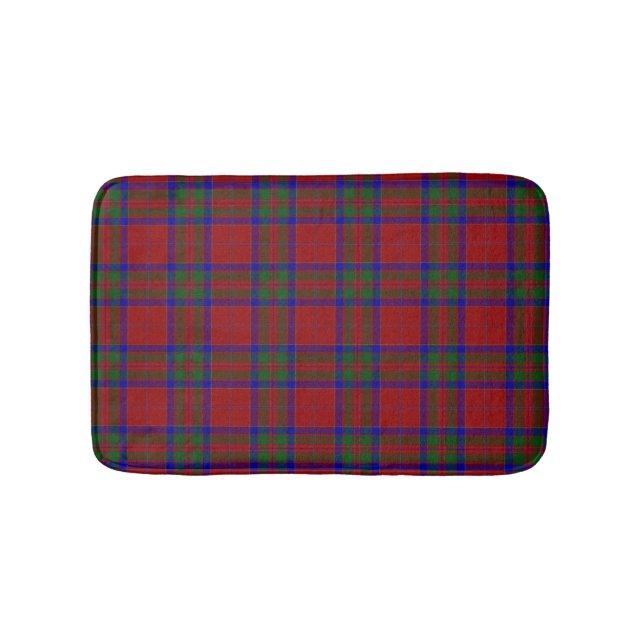 Scottish Clan MacGillivray Tartan Plaid Bath Mat (Front)