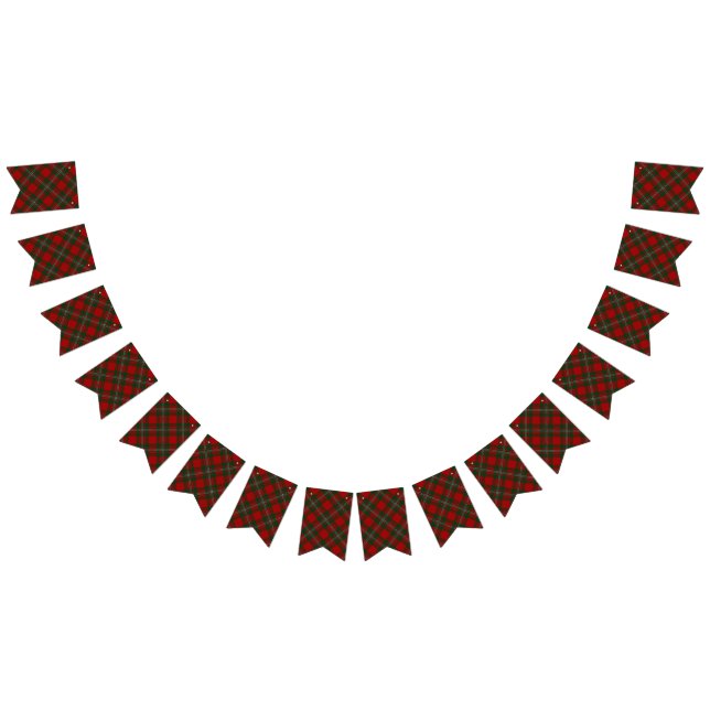 Scottish Clan MacGregor Gregor Tartan Bunting (All)