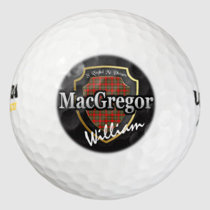 Scottish Clan MacGregor Personalise Your Name Golf Balls