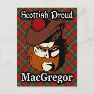 Scottish Clan MacGregor Tartan Postcard