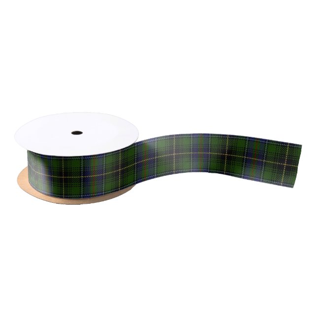 Scottish Clan MacInnes Classic Tartan Satin Ribbon (Spool)