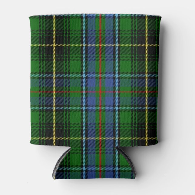 Scottish Clan MacInnroy Tartan Plaid Can Cooler (Front)