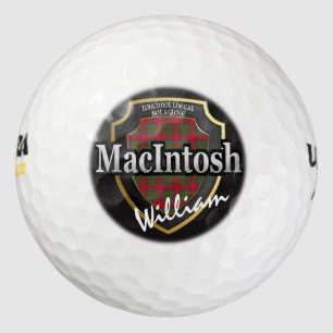 Scottish Clan MacIntosh Personalise Your Name Golf Balls