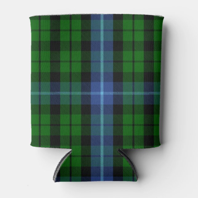 Scottish Clan MacIntyre Tartan Plaid Can Cooler (Front)