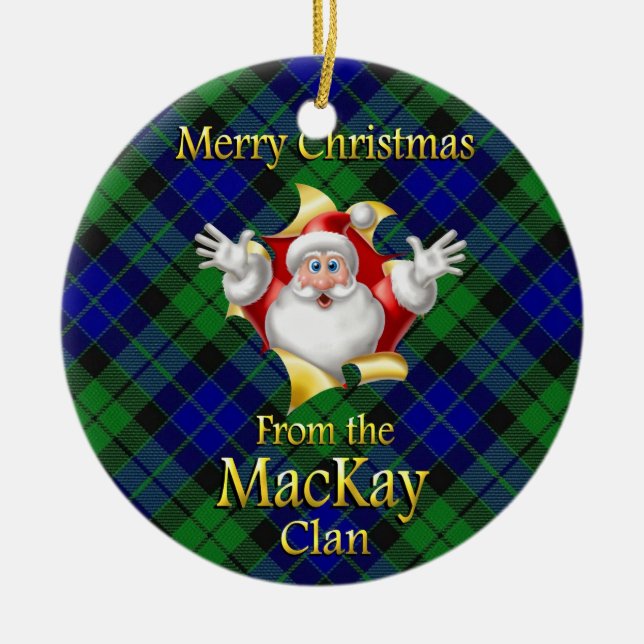 Scottish Clan MacKay Christmas Ornament (Front)