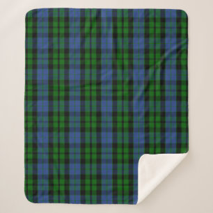 Scottish Clan MacKay Tartan Plaid Sherpa Blanket