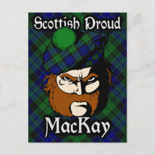 Scottish Clan MacKay Tartan Postcard