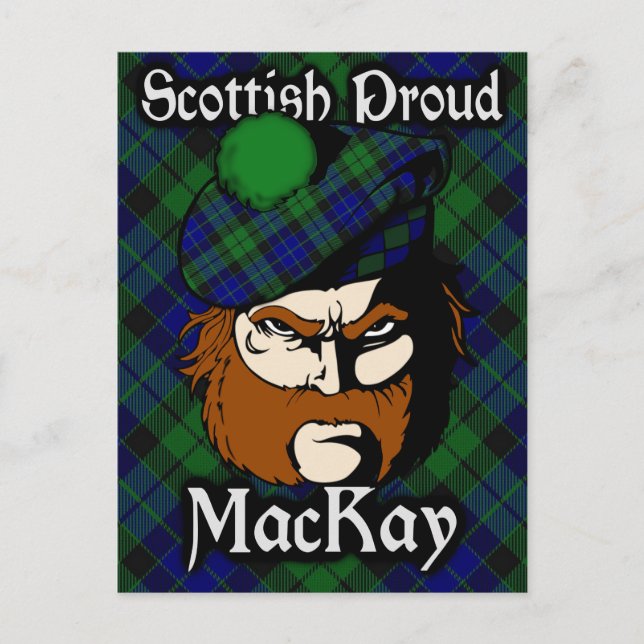 Scottish Clan MacKay Tartan Postcard (Front)