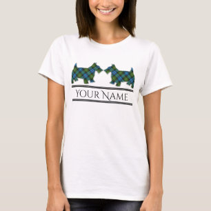 Scottish Clan MacKenzie Tartan Scottie Dogs T-Shirt