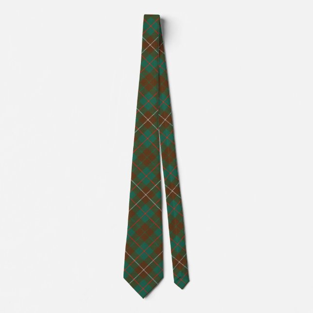 Scottish Clan MacKinnon Hunting Tartan Tie (Front)