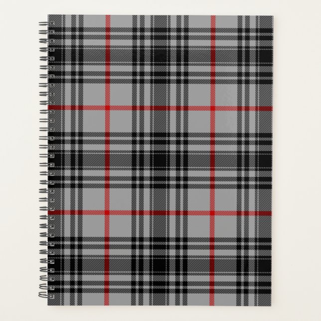 Scottish Clan MacKnight Tartan Plaid Planner (Front)