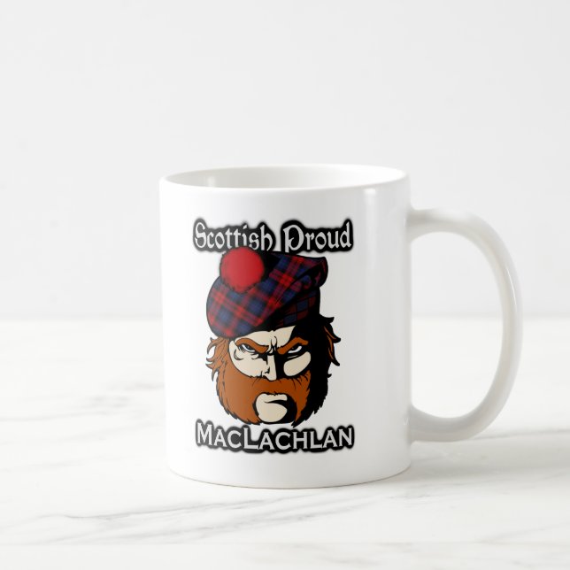 Scottish Clan MacLachlan Tartan Scottish Coffee Mug (Right)