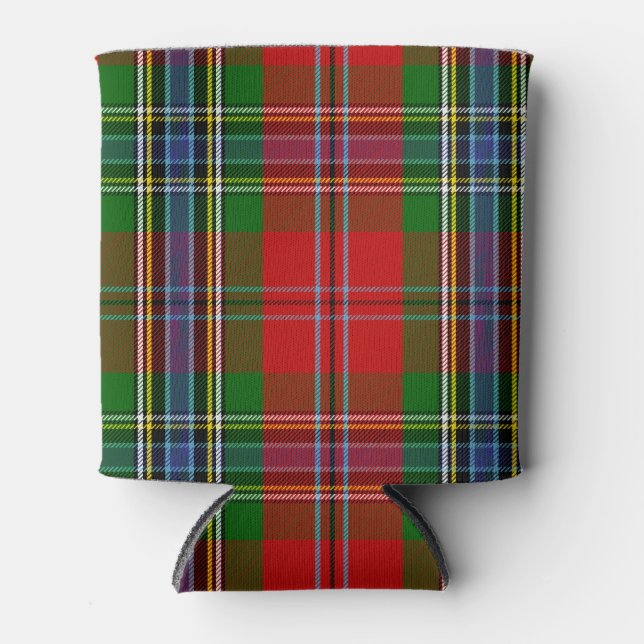 Scottish Clan MacLean of Duart Tartan Plaid Can Cooler (Front)