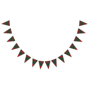 Scottish Clan MacLean Red Tartan Bunting
