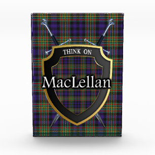 Scottish Clan MacLellan Tartan Photo Block