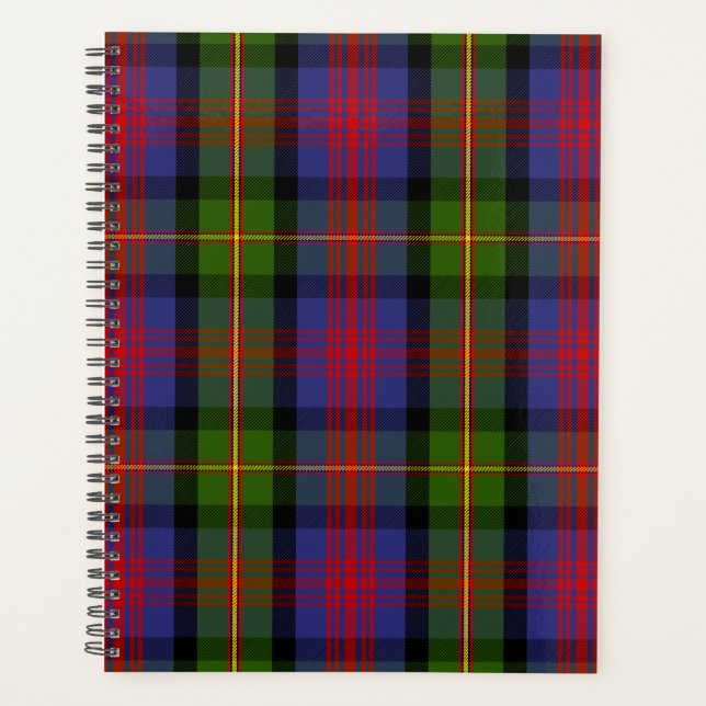 Scottish Clan MacLennan Tartan Plaid Planner (Front)