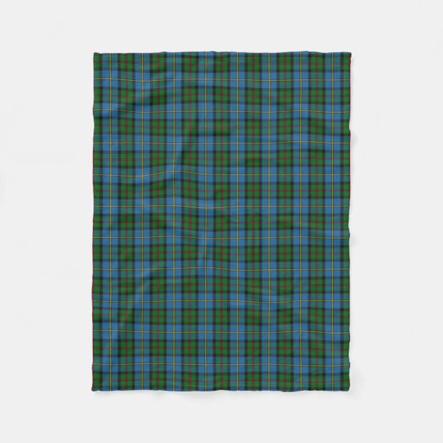 Scottish Clan MacLeod Classic Tartan Fleece Blanket (Front)