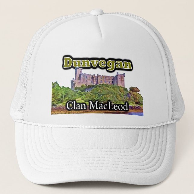 Scottish Clan MacLeod Dunvegan Castle Trucker Hat (Front)