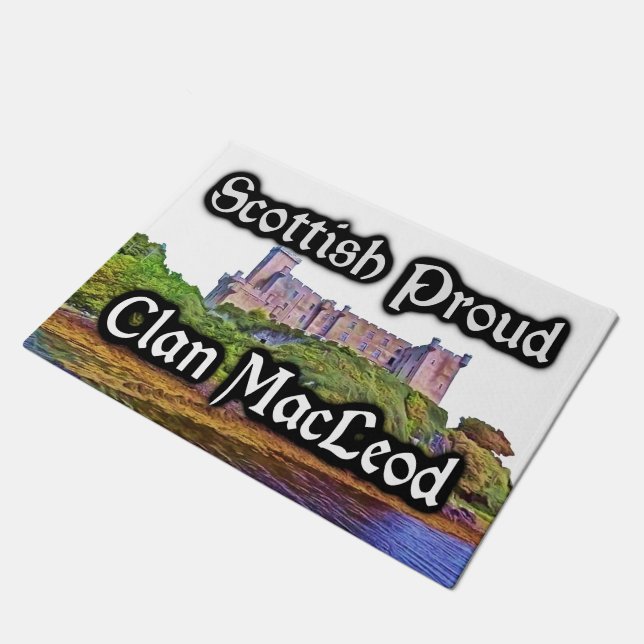 Scottish Clan MacLeod Dunvegan Castle Welcome Mat (Angled)