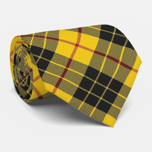 Scottish Clan MacLeod M Monogram Tartan Tie