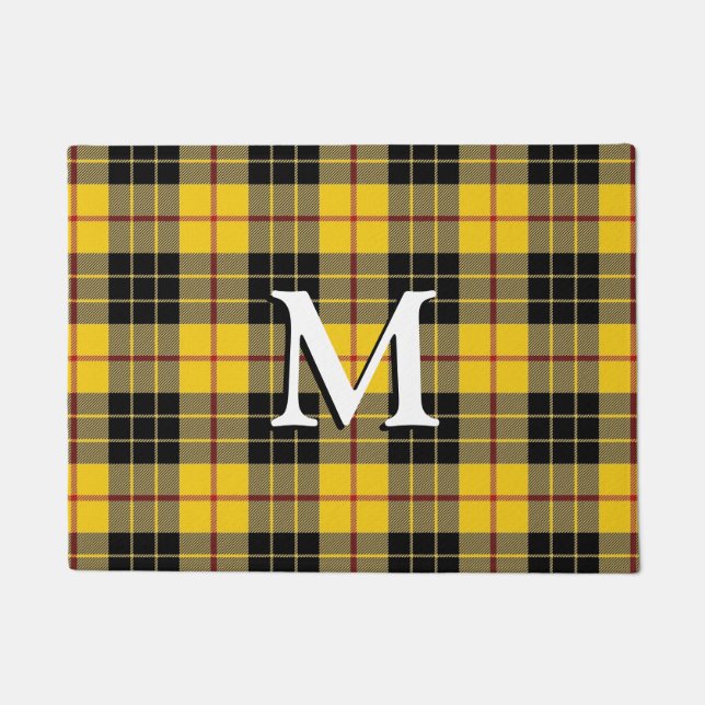 Scottish Clan MacLeod of Lewis Tartan Doormat (Front)