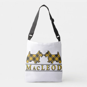 Scottish Clan MacLeod Scottie Dogs Tartan Plaid Crossbody Bag
