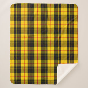 Scottish Clan MacLeod Tartan Plaid Sherpa Blanket