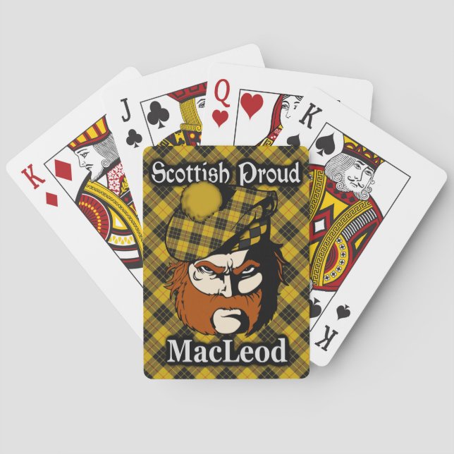 Scottish Clan MacLeod Tartan Playing Cards (Back)