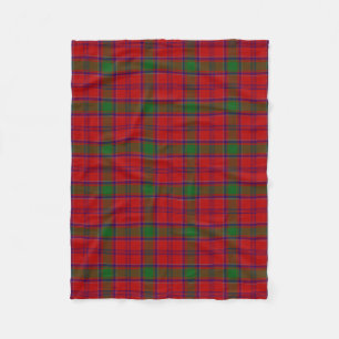 Scottish Clan MacLintock Tartan Plaid Fleece Blanket