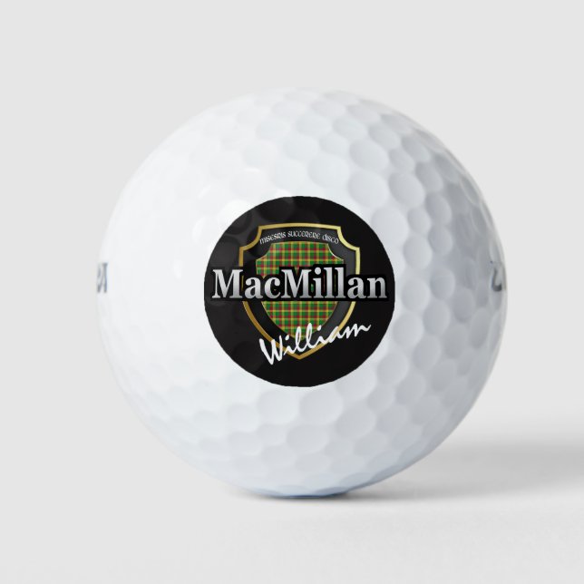 Scottish Clan MacMillan Personalise Your Name Golf Balls (Front)