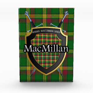 Scottish Clan MacMillan Tartan Photo Block