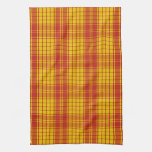Scottish Clan MacMillan Tartan Plaid Tea Towel