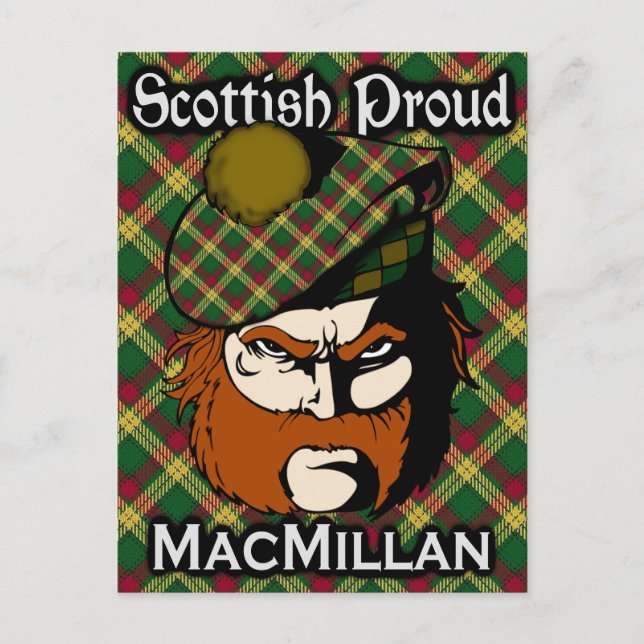 Scottish Clan MacMillan Tartan Postcard (Front)
