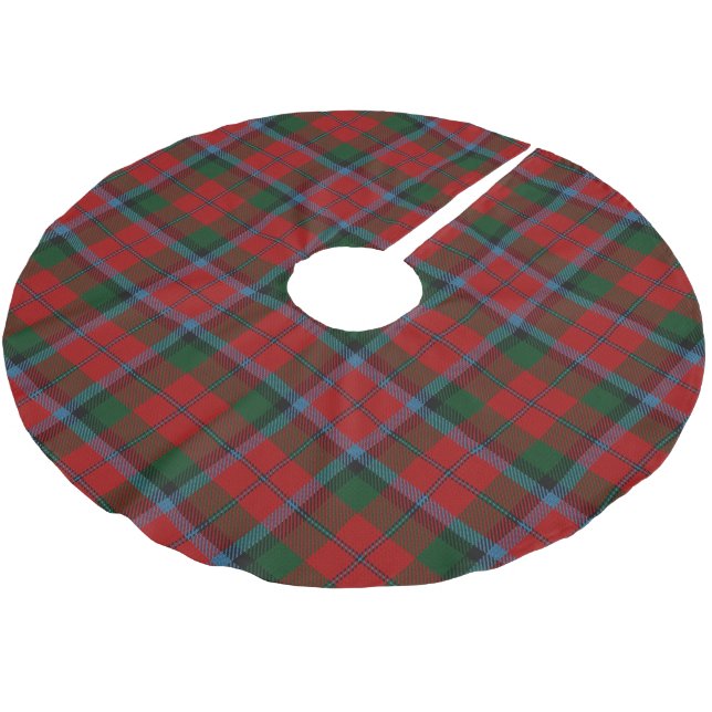 Scottish Clan MacNachtan McNaughton Tartan Brushed Polyester Tree Skirt (Angled)