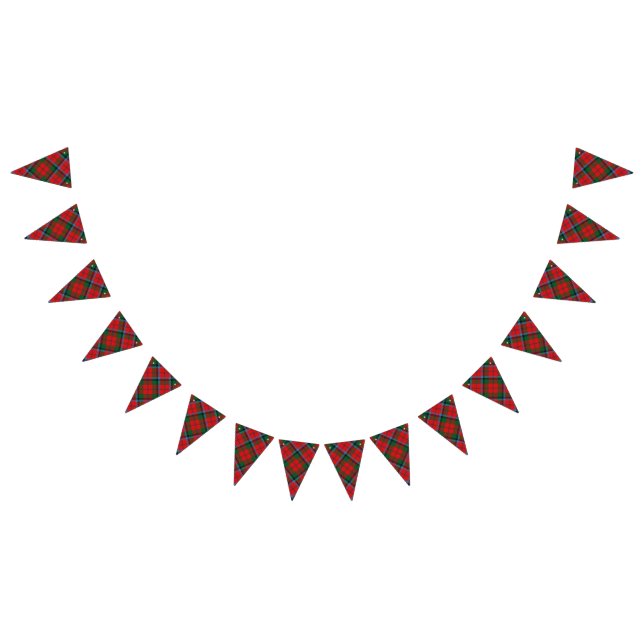 Scottish Clan MacNaughton MacNachtan Tartan Bunting (All)