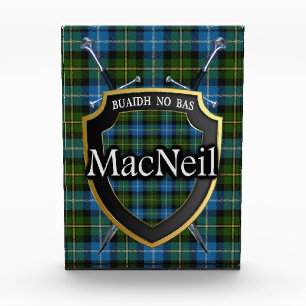 Scottish Clan MacNeil Tartan Photo Block