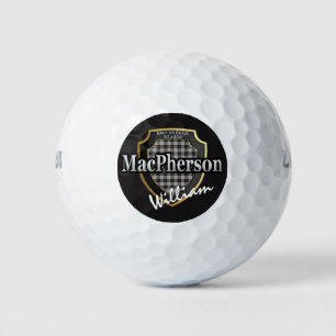 Scottish Clan MacPherson Personalise Your Name Golf Balls