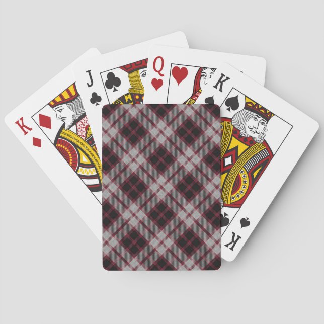 Scottish Clan MacPherson Tartan Deck Playing Cards (Back)