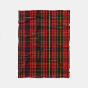 Scottish Clan MacQueen Tartan Plaid Fleece Blanket